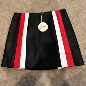 Faux Leather Mini Skirt
